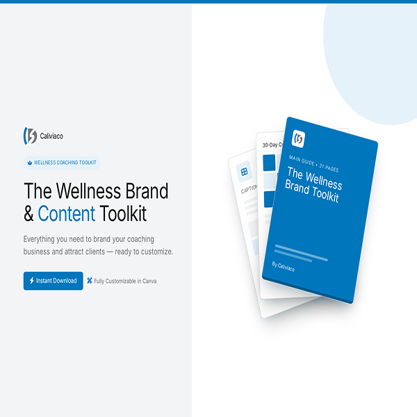 The Wellness Brand and Content Toolkit cover
